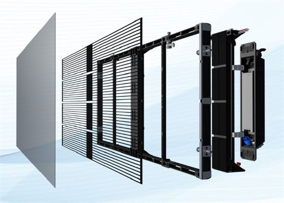 Bom preço Armário de Ferro Indoor Full Color Publicidade LED Grid Screen com 3 anos de garantia on-line