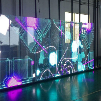Bom preço Ecrã LED transparente IP43 à prova d'água, incluindo o peso do módulo de 0,2 kg e o método de condução para soluções de exibição transparente On-line