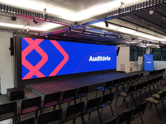 Ecrã LED de alta resolução P2.6 Indoor Full Color LED Display com 160000 pixels/m sup2 500*500mm Dimensão do módulo