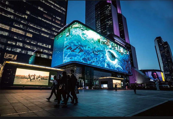 Display LED de alta resolução p10 exterior em cores completas com desempenho estável para sinal de transmissão de TV 10mm Pitch de pixels 7000 cd/m2 Brilho 16.7 milhões de cores IP65/IP54 Proteção 800W/m2 Potência máxima