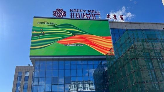 Bom preço P10 à prova d'água para exteriores Full Color LED Display Screen Publicidade Com Coluna on-line