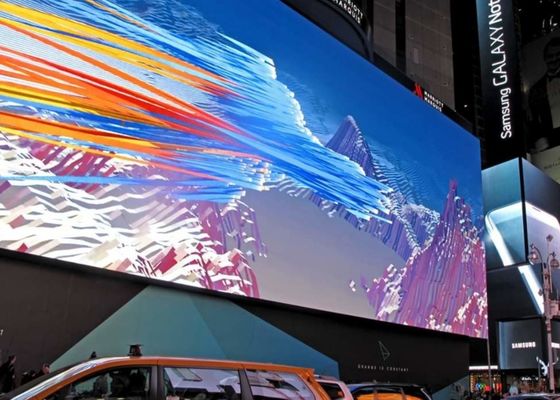 Exibição LED a cores exteriores com encapsulamento SMD2121 e tensão de entrada AC 110/220V para publicidade atraente