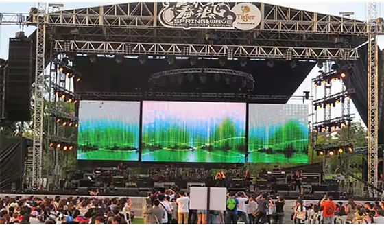 Publicidade ao ar livre 5mm RGB LED Display com 5500Nits de brilho e -12/50 temperatura de funcionamento