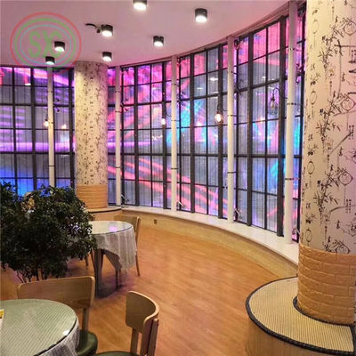 Bom preço Método de condução Módulo de ecrã LED transparente Peso 0,2 kg/PC Ecrã LED transparente on-line