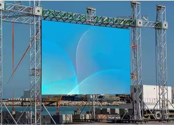 Bom preço Ecrã de LED a cores externas P8 fixado impermeável IP65 1/16 Modo de varredura on-line