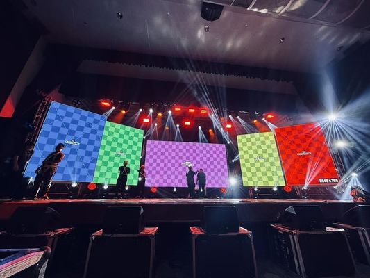 Epistar P4.81 Exterior Full Color LED Rental Screen 16,7 milhões de cores de exibição