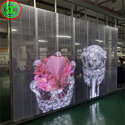 Bom preço IP43 impermeável P7.82-7.82 Parede de vídeo LED transparente A solução de exibição definitiva para empresas on-line
