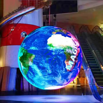 Método de manutenção de serviço frontal e ecrã LED em forma de esfera com certificação CE para aplicações versáteis