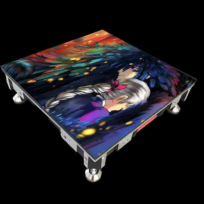 Bom preço 500x1000mm Indoor LED Dance Floor Screen 4,81mm Pixel 160° Ângulo de visão on-line