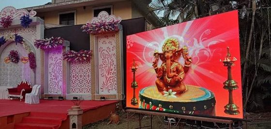 Dimensão de tela personalizada Display LED de aluguel com material de gabinete de alumínio de fundição a óleo e lâmpadas led SMD2121