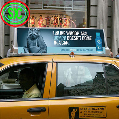 Modo de condução Veículo de controlo assíncrono Sinalização LED para soluções publicitárias externas