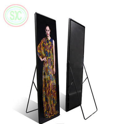 P2.5mm Pitch Aluminum LED Poster Display com tamanho de tela 680x2000mm e material do painel de alumínio