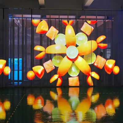 Experimente o futuro da tecnologia de exibição com o método de condução do ecrã LED transparente e o peso do módulo 0,2 kg / PC