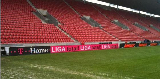 Bom preço Ecrã de alumínio de fundição LED de cor completa de estádio de alta resolução, 7500cd / m2 Visualização de vídeo de alta definição on-line