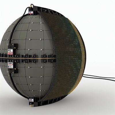 Ecrã LED de esfera de tensão DC5V com certificação FCC e função de exibição de vídeo/texto/imagem