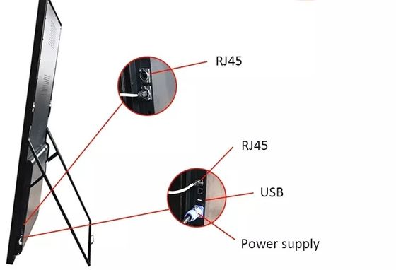 Armário de alumínio LED Display de cartaz com P2.5mm Pitch e 320x160mm Dimensão do módulo