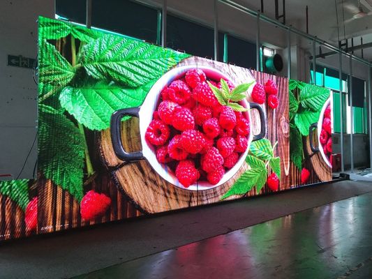 Full Color Tube Chip Fine Pixel Pitch LED Panel 256 * 128 Resolução do módulo para desempenho do ecrã