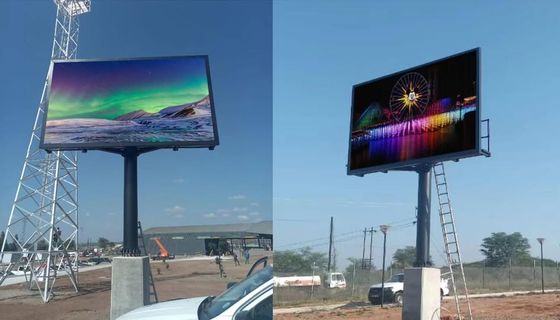Bom preço IP65 Impermeável Definição exterior LED Billboard em Rgb 3in1 configuração de pixels para publicidade ao ar livre on-line