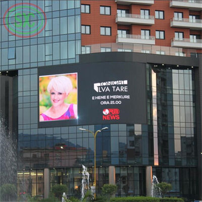 Bom preço 500 * 500MM tamanho do gabinete Exterior Full Color LED Display com configuração de pixels RGB 3in1 e 100 vida útil on-line