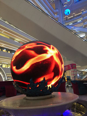 Serviço de manutenção frontal Esfera LED de ecrã para desempenho de exibição de vídeo/texto/imagem
