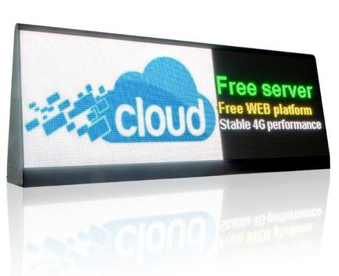 Display de sinalização LED de carro de tensão 5V DC com configurações 1R1G1B e resolução de tela de 192*64 pontos