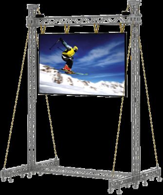 Tela LED de aluguel com gabinete de alumínio fundido, dimensões do gabinete de 500*500mm e relação de contraste de 3000:1