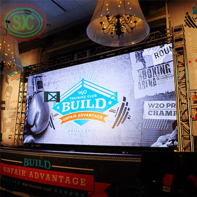 Alta densidade 112896 pontos/m2 Display LED a cores interiores com material de alumínio fundido e tamanho do módulo 250*250mm