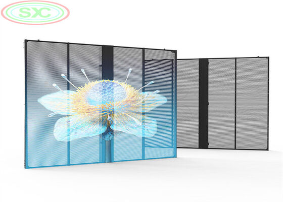 Bom preço Display LED RGB transparente que combina design fino e alto brilho para publicidade eficaz na arquitetura de vidro moderna on-line