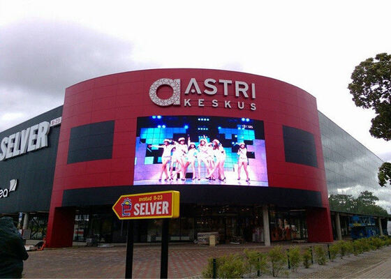 P10 LED Outdoor Display Advertising Screen Instalação fixa 8000 brilho e taxa de atualização de 3840hz