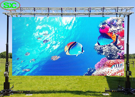 O arrendamento P5 exterior conduziu telas de exposição para o concerto encena o fundo grande com o armário de alumínio de fundição