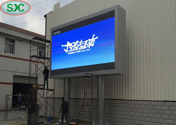 Bom preço 1/8 de exposição da estrutura da coluna da parede da tevê da tela da propaganda do diodo emissor de luz da cor completa da varredura P6 on-line