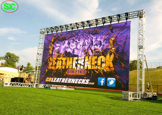 Exposição de diodo emissor de luz exterior do arrendamento de P4.8mm para a placa do diodo emissor de luz de Backgroud da fase exterior