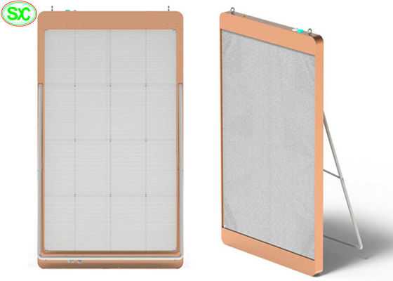 Bom preço 6.25Mm RGB que anunciam a visualização ótica conduzida transparente para o cartaz de lojas varejos on-line