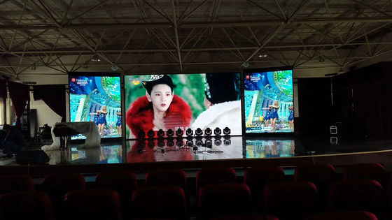Bom preço P3 exposição de diodo emissor de luz alugado completa interna de alta resolução RGB da cor HD 3 em 1 ultra finamente on-line