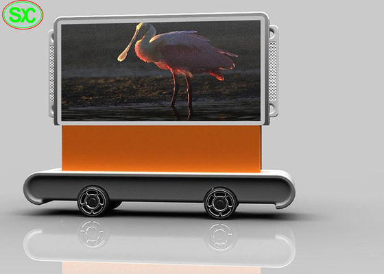 Bom preço O veículo móvel da propaganda conduziu os quadros de avisos eletrônicos P3.91 exterior 3840hz da exposição on-line