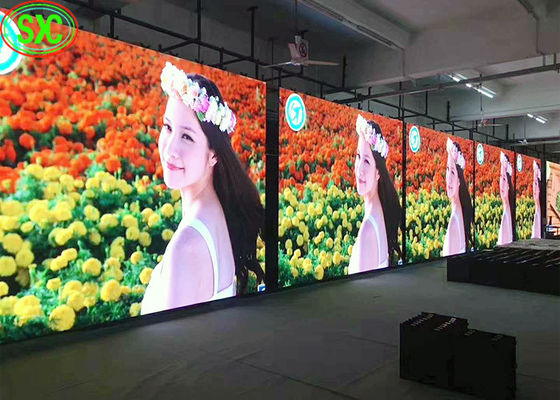 P3 - P6 Ecrã de cortina de palco LED 192*1292mm Dimensão do módulo LED, ângulo de visão amplo