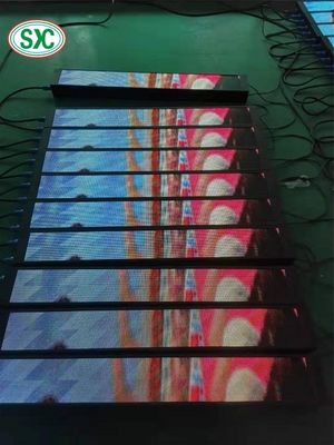 Bom preço P4 personalizou o diodo emissor de luz livre Dance Floor da posição da tela da escada do diodo emissor de luz para a propaganda do casamento on-line