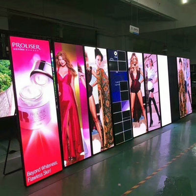 Painel de alumínio 680x2000mm Display de cartazes LED para vitrines de lojas