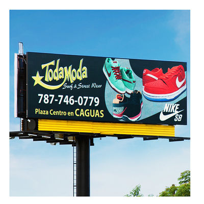 Instalação fixa Esquema publicitário LED eletrônico em cores completas