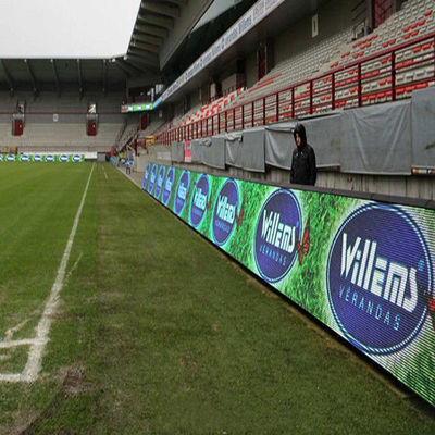 Bom preço Os quadros de avisos do diodo emissor de luz Waterproof a exposição de diodo emissor de luz do perímetro do estádio P8 para a visualização ótica conduzida do estádio de futebol perímetro alugado on-line