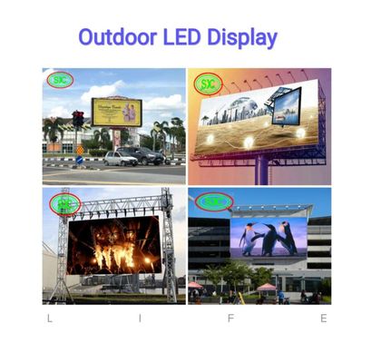 Bom preço A economia de energia exterior da cor P10 completa conduziu a tela de exposição IP65 para anunciar on-line