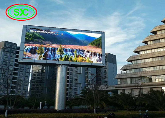 Bom preço Brilho exterior da tela de exposição 5500cd/m2 do diodo emissor de luz da cor P8 completa para anunciar on-line