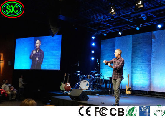 IP34 Concerto de palco Backstage P3.9 Led Video Panel Parede Ângulo de visão amplo