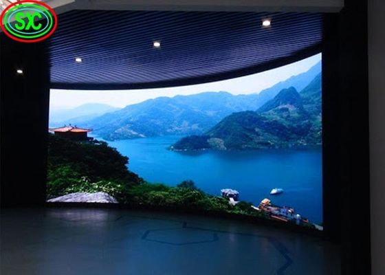 Bom preço Da fase video interna da tela da parede do diodo emissor de luz da curva P3.91 da cor completa HD da nova tecnologia exposição de diodo emissor de luz flexível alugado on-line