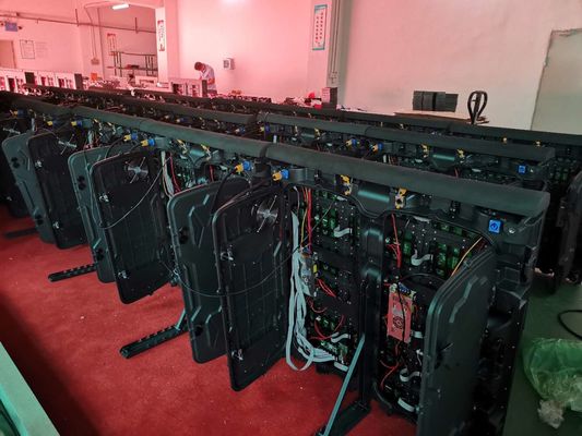 Exposição de diodo emissor de luz 960*960mm do perímetro do estádio do futebol 5500cd/sqm P10