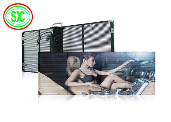 HD Full Color Video Advertising Led Screen G3.91-7.82 Janela de vidro interna Display LED transparente