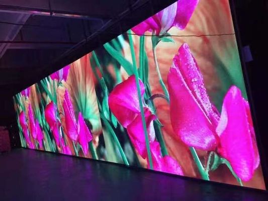 Arrendamento interno do contexto HD da fase da tela conduzida de cor completa do armário de p4.81 500x500 milímetro