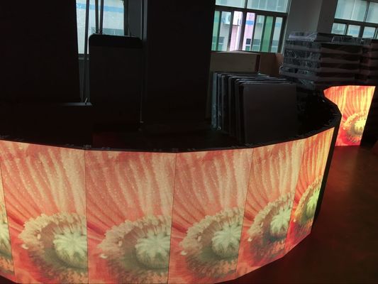 Bom preço O diodo emissor de luz da fase seleciona atividades mostra a brilho exterior da elevação 5000 das telas do diodo emissor de luz o armário video da parede P3.91 P4.81 500x500mm on-line