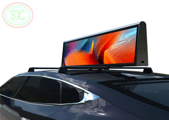 P5 Sinais LED de telhado de táxi em cores completas de dois lados 960x320mm IP67 à prova d'água