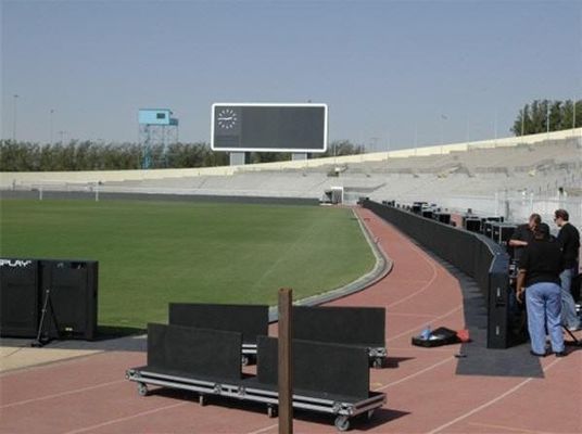 Armário periférico da exposição 960x960mm do campo de futebol   Arrendamento video conduzido IP65 impermeável SMD 1R1G1B da tela